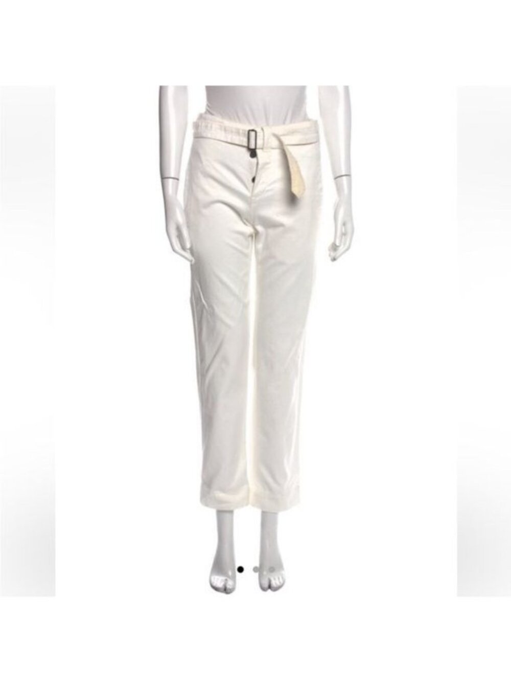 Isabel Marant Cream Straight Leg Pants Size 8